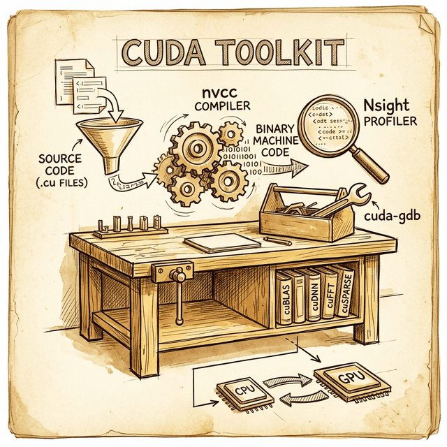 CUDA Toolkit: Compilers, Libraries, and the Host-Device Model